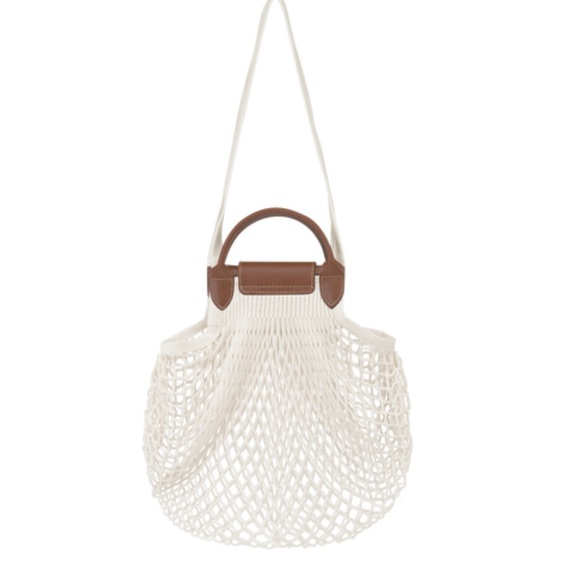 Longchamp Le Pliage Filet White Longchamp Le Pliage Filet White